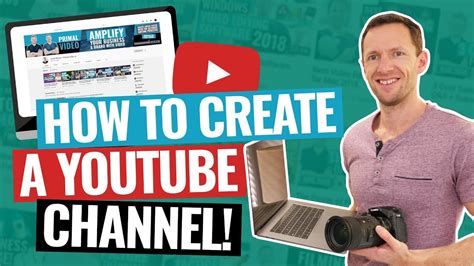 how to create youtube channel on laptop